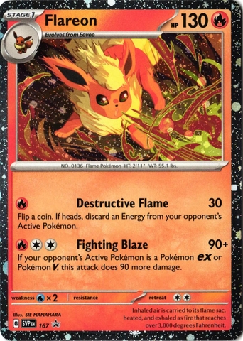 Flareon - SVP167 - Cosmos Holo Promo