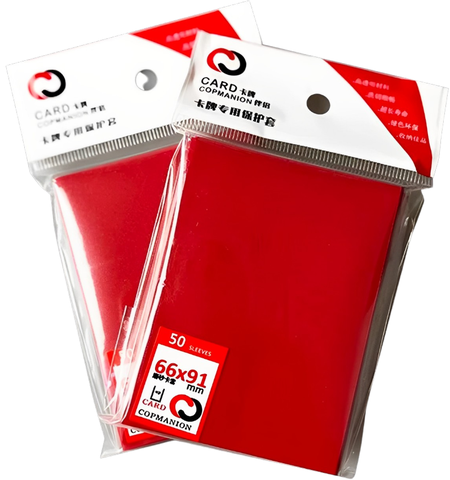 Bọc Bài / Card Sleeve màu RED ( kích thước 66 x 91 mm ) x50 cái