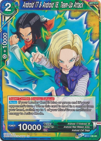 Android 17 & 18, Team-Up Attack - BT17-136 - Uncommon