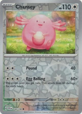Chansey - 144/198 - Common Reverse Holo