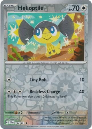 Helioptile - 154/191 - Common Reverse Holo
