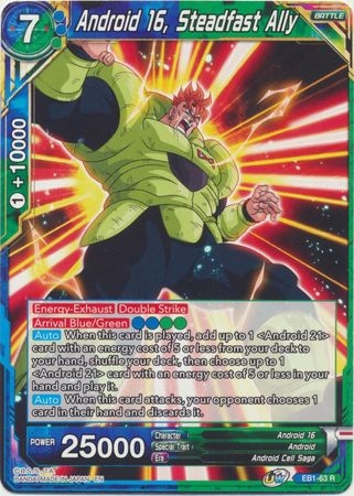 Android 16, Steadfast Ally - EB1-63 - Rare
