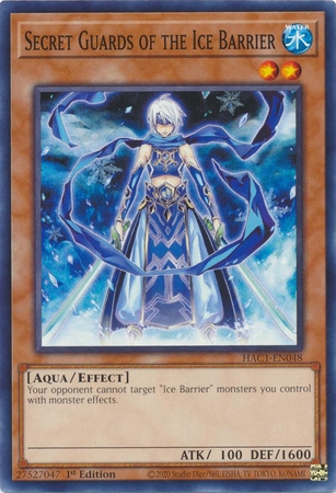 Secret Guards of the Ice Barrier - HAC1-EN048 - Common 1st Edition