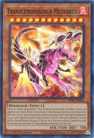 Transcendosaurus Meteorus - WISU-EN002 - Super Rare 1st Edition