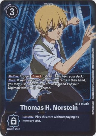 Thomas H. Norstein (Box Topper) - BT4-093 - Promo