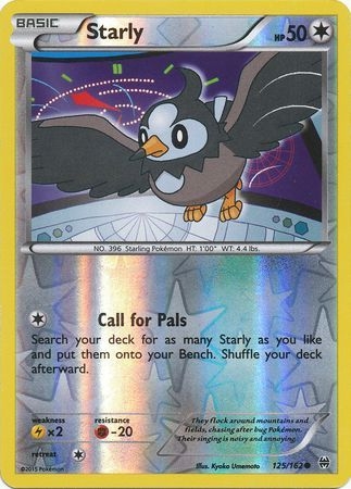 Starly - 125/162 - Common Reverse Holo