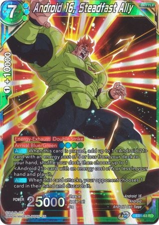 Android 16, Steadfast Ally - EB1-63 - Rare Foil