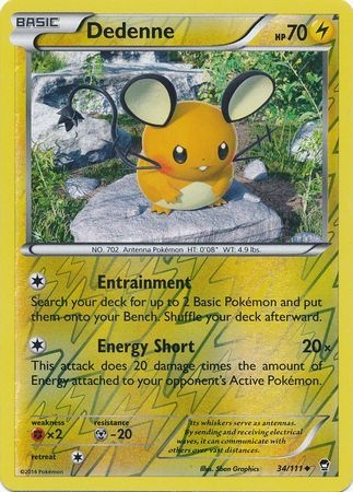 Dedenne - 34/111 - Uncommon Reverse Holo