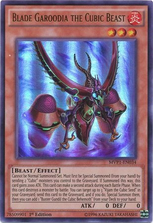 Blade Garoodia the Cubic Beast - MVP1-EN034 - Ultra Rare 1st Edition