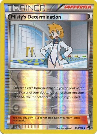 Misty's Determination - 104/122 - Uncommon Reverse Holo