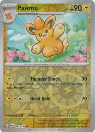 Pawmo - 075/198 - Common Reverse Holo