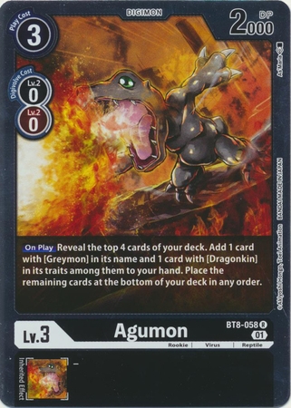 Agumon - BT8-058 R - Rare