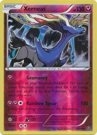 Xerneas - 81/114 - Holo Rare Reverse Holo