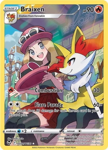 Braixen - TG01/TG30 - Holo Rare