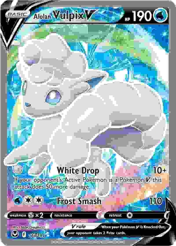 Alolan Vulpix V - 173/195 - Full Art Ultra Rare