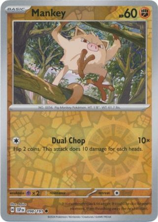 Mankey - 098/191 - Common Reverse Holo