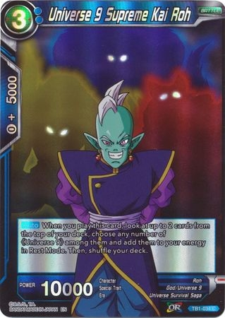 Universe 9 Supreme Kai Roh (Reprint) - TB1-034 - Common Foil