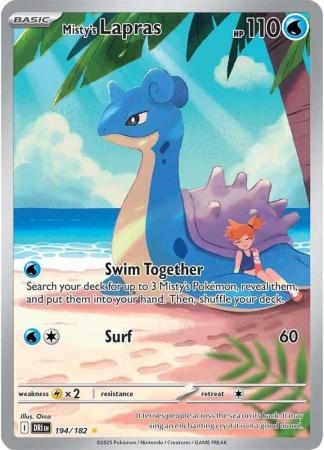 Misty's Lapras - 194/182 - Illustration Rare