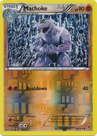 Machoke - 45/111 - Uncommon Reverse Holo