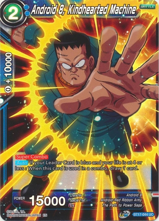 Android 8, Kindhearted Machine - BT17-044 - Uncommon Foil