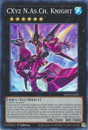 CXyz N.As.Ch. Knight - LED9-EN004 - Super Rare 1st Edition