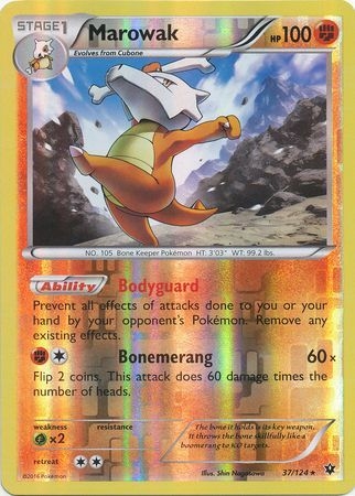 Marowak - 37/124 - Rare Reverse Holo