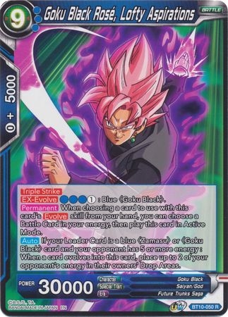 Goku Black Rose, Lofty Aspirations - BT10-050 - Rare