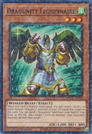 Dragunity Legionnaire - HAC1-EN150 - Duel Terminal Common Parallel 1st Edition