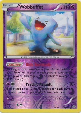 Wobbuffet - 36/119 - Uncommon Reverse Holo