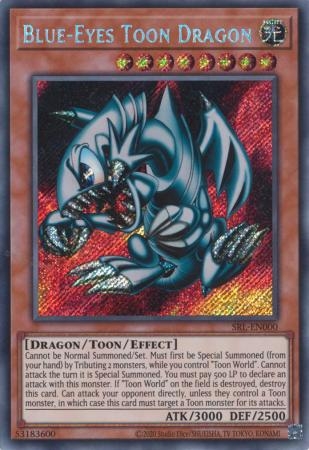 Blue-Eyes Toon Dragon (SRL-EN000) - SRL-EN000 - Secret Rare Unlimited (25th Reprint)