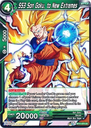 SS3 Son Goku, to New Extremes - BT11-074 - Uncommon