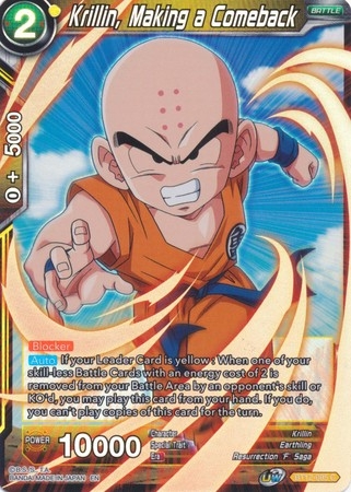 Krillin, Making a Comeback - BT12-095 - Common Foil