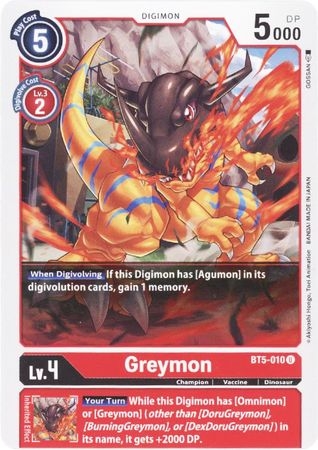 Greymon - BT5-010 - Uncommon