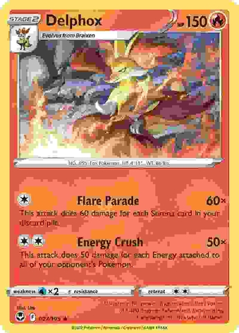 Delphox - 027/195 - Rare Reverse Holo