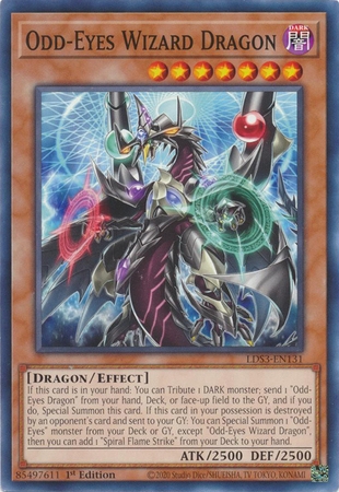 Odd-Eyes Wizard Dragon - LDS3-EN131 - Common 1st Edition