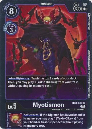 Myotismon - BT8-080 R - Rare