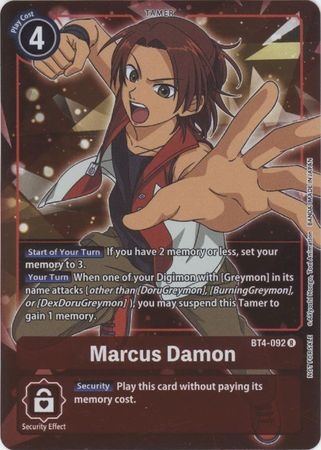 Marcus Damon (Box Topper) - BT4-092 - Promo