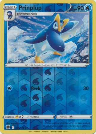 Prinplup - 36/172 - Uncommon Reverse Holo