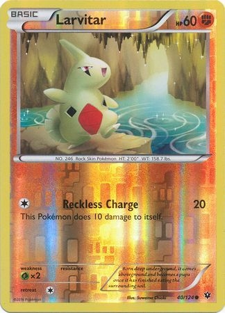 Larvitar - 40/124 - Common Reverse Holo