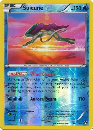 Suicune - 30/122 - Holo Rare Reverse Holo