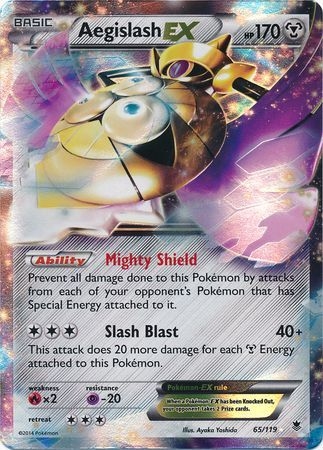 Aegislash EX - 65/119 - Ultra Rare