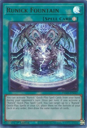 Runick Fountain - TAMA-EN027 - Ultra Rare 1st Edition