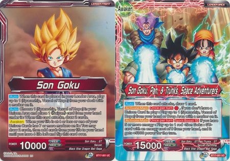 Son Goku // Son Goku, Pan, and Trunks, Space Adventurers - BT17-001 - Uncommon