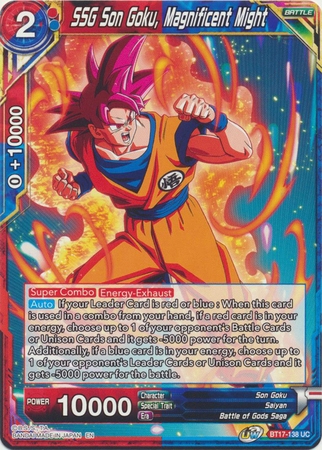 SSG Son Goku, Magnificent Might - BT17-138 - Uncommon