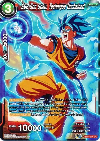 SSB Son Goku, Technique Unchained - BT11-006 - Foil Uncommon