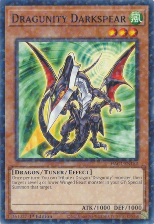 Dragunity Darkspear - HAC1-EN152 - Duel Terminal Common Parallel 1st Edition
