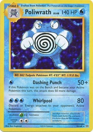 Poliwrath - 25/108 - Holo Rare