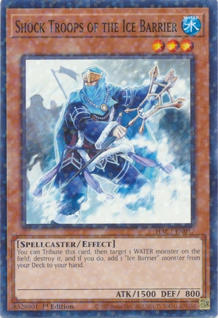 Shock Troops of the Ice Barrier HAC1-EN037 Duel Terminal Common Parallel 1st Edition