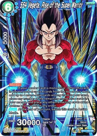 SS4 Vegeta, Rise of the Super Warrior - BT11-052 - Super Rare