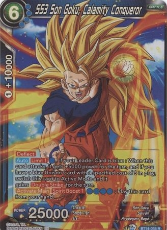 SS3 Son Goku, Calamity Conqueror - BT14-035 - Rare Foil